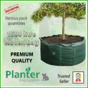 1500 litre Woven Planter Bags - for more info go to PlanterBags.com.au