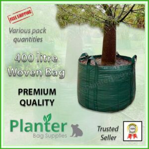 400 litre Woven Planter Bags - for more info go to PlanterBags.com.au