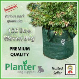 150 litre Woven Planter Bags - for more info go to PlanterBags.com.au