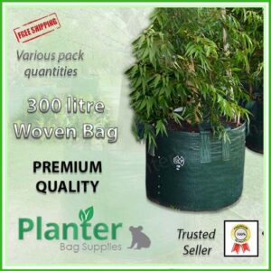 300 litre Woven Planter Bags - for more info go to PlanterBags.com.au