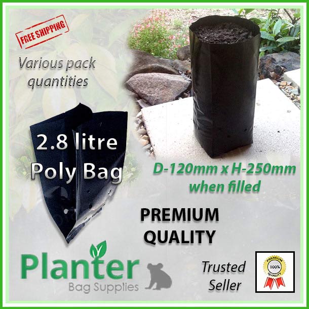 2.8 litre TALL Planter Bags - FREE SHIPPING